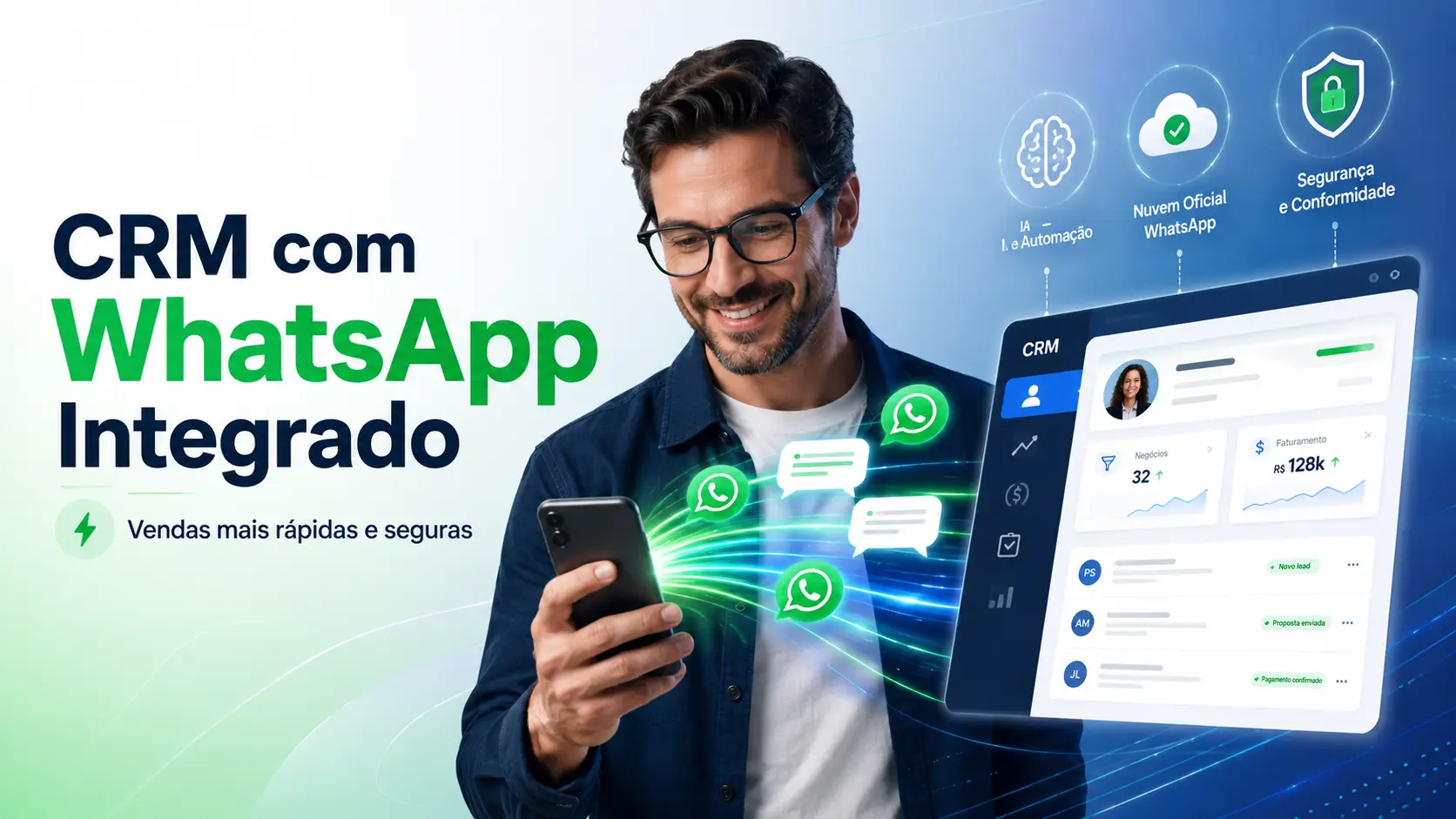 CRM com WhatsApp Integrado: Vendas Mais Rápidas e Seguras