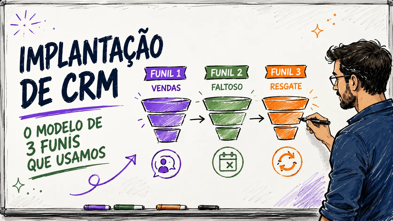 Implantação de CRM: O Modelo de 3 Funis Que Usamos