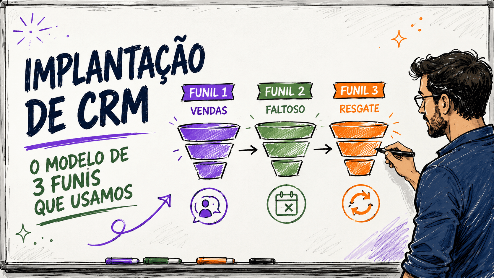Implantação de CRM: O Modelo de 3 Funis Que Usamos